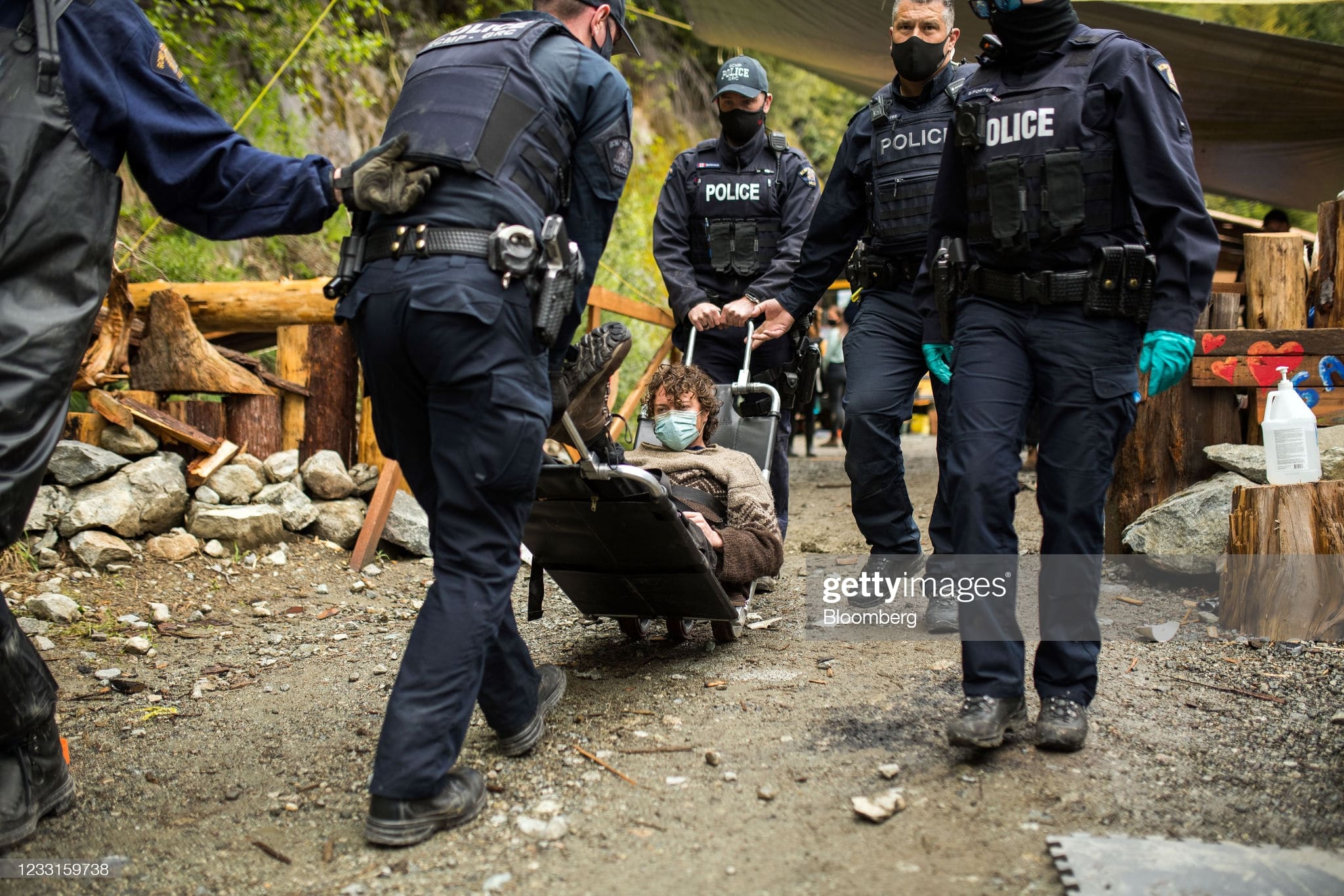 Fairy Creek Old-growth Blockades Protester Arrest