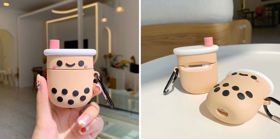 Bubble tea airpod case