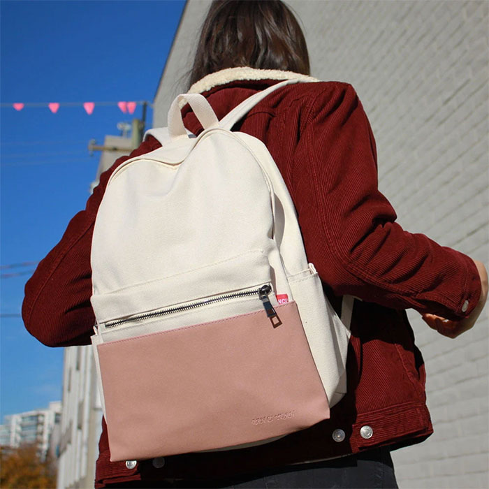 Yaletown Co Pastel Canvas Backpack