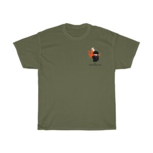 burnout tee green