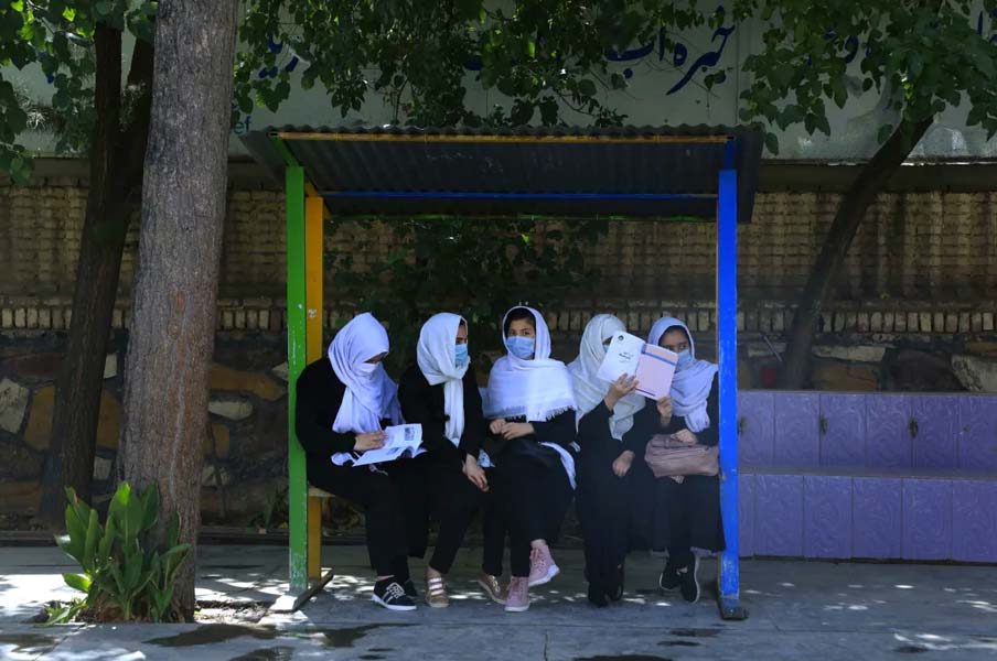 Afghan Girls Protest Taliban’s Decision Banning Female Education